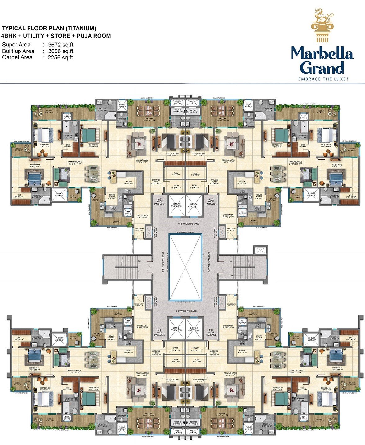 Marbella Grand 3BHK