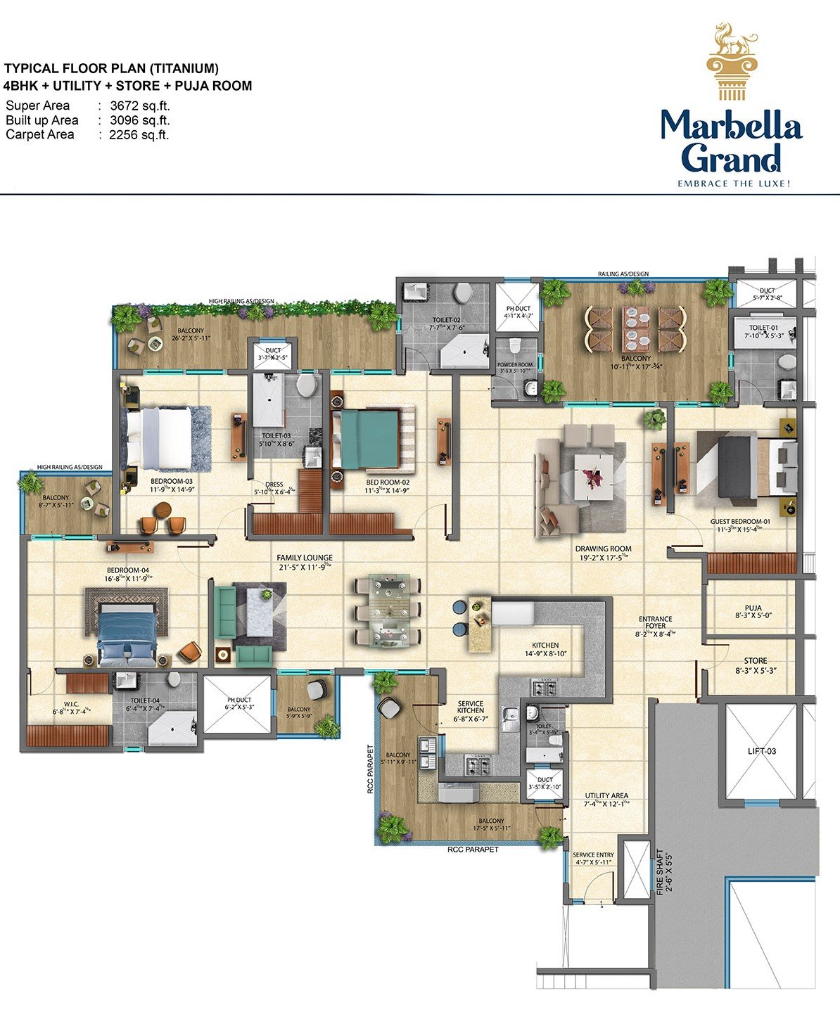 Marbella Grand 4BHK